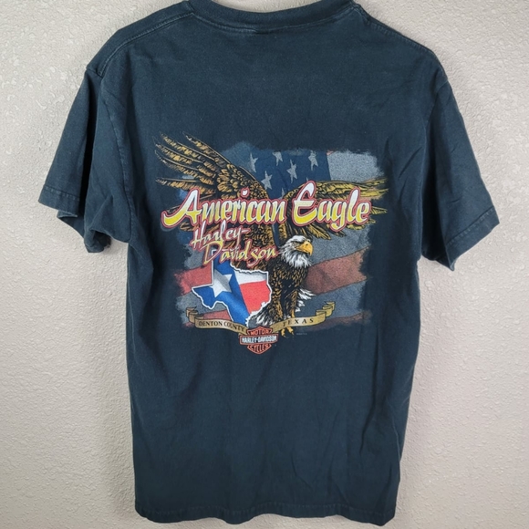 Harley-Davidson Men's Tee Shirts Sz M Black - Picture 3 of 4